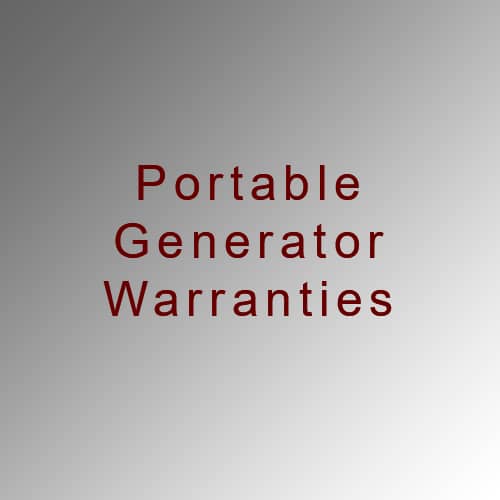 Portable Generator Warranties