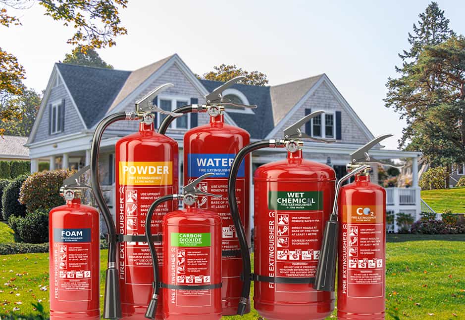 types of fire extinguishers