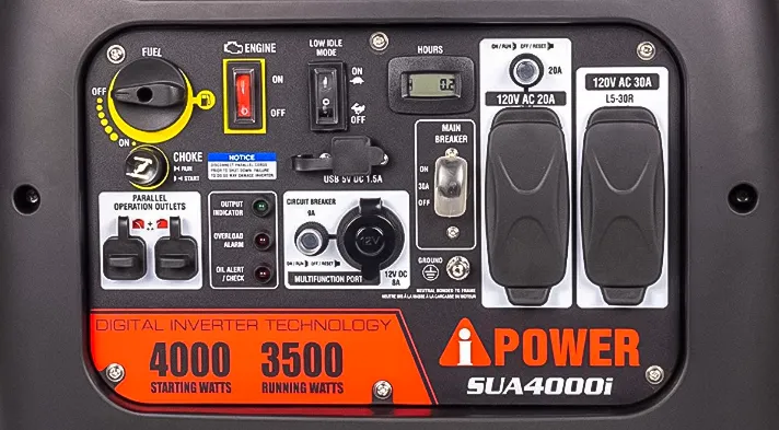 A-iPower SUA4000i Control Panel