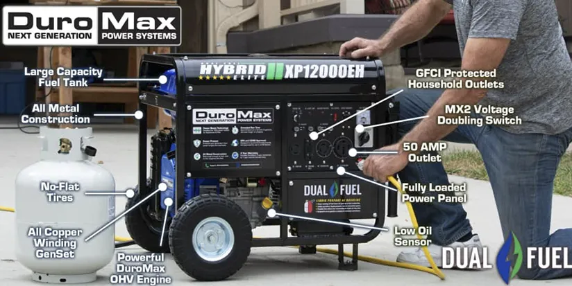 DuroMax XP12000EH Dual Fuel